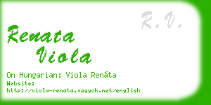 renata viola business card