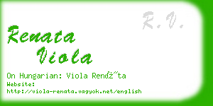 renata viola business card